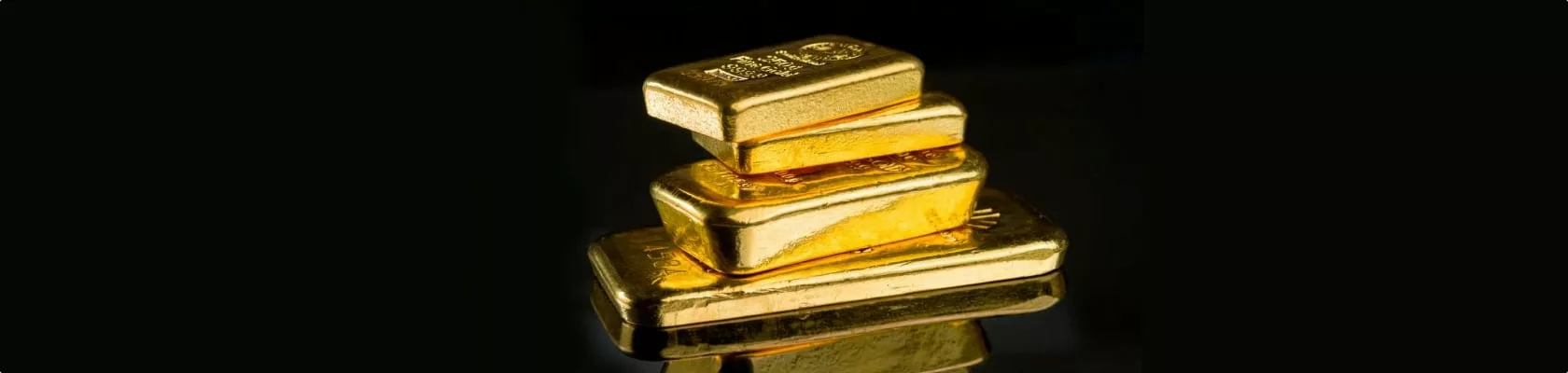 Stack of Pure Gold Bars